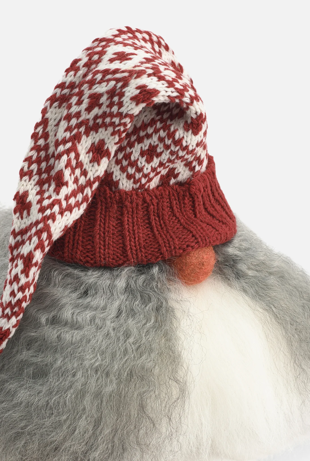 Tomte Gnome - Walter with Knitted Cap (Red and White)